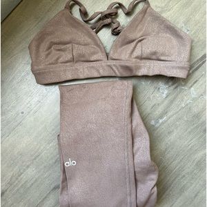 Alo yoga set top+leggings